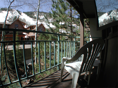 balcony with aspen mountain view